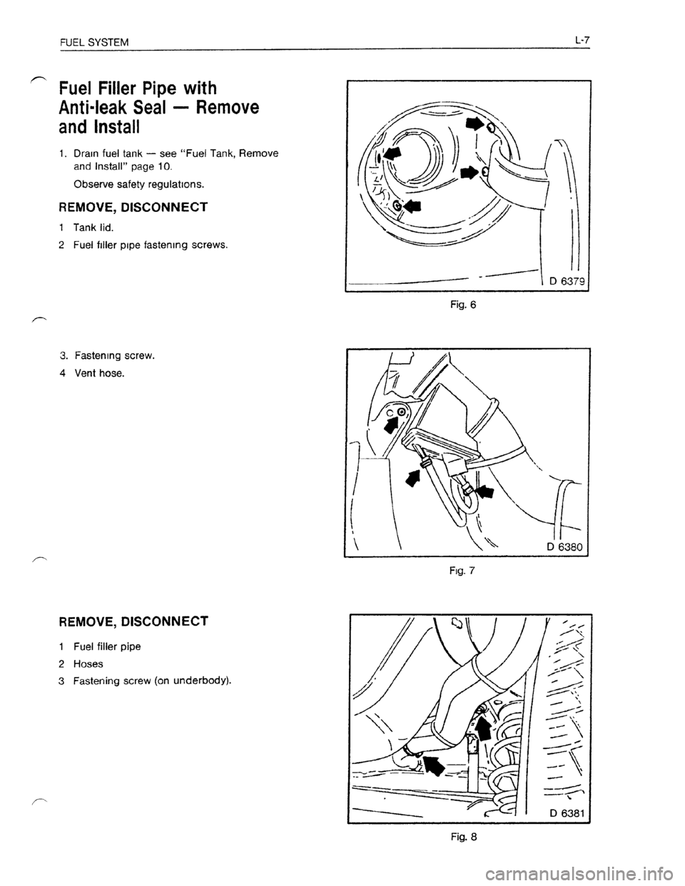 OPEL KADETT 1991  Electronic Workshop Manual Downloaded from www.Manualslib.com manuals search engine   