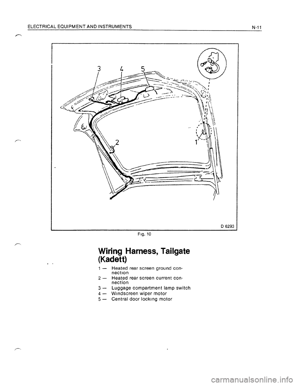 OPEL KADETT 1991  Electronic Workshop Manual Downloaded from www.Manualslib.com manuals search engine   