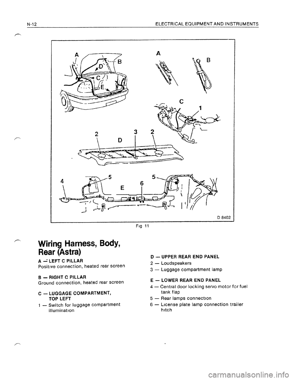 OPEL KADETT 1991  Electronic Workshop Manual Downloaded from www.Manualslib.com manuals search engine   