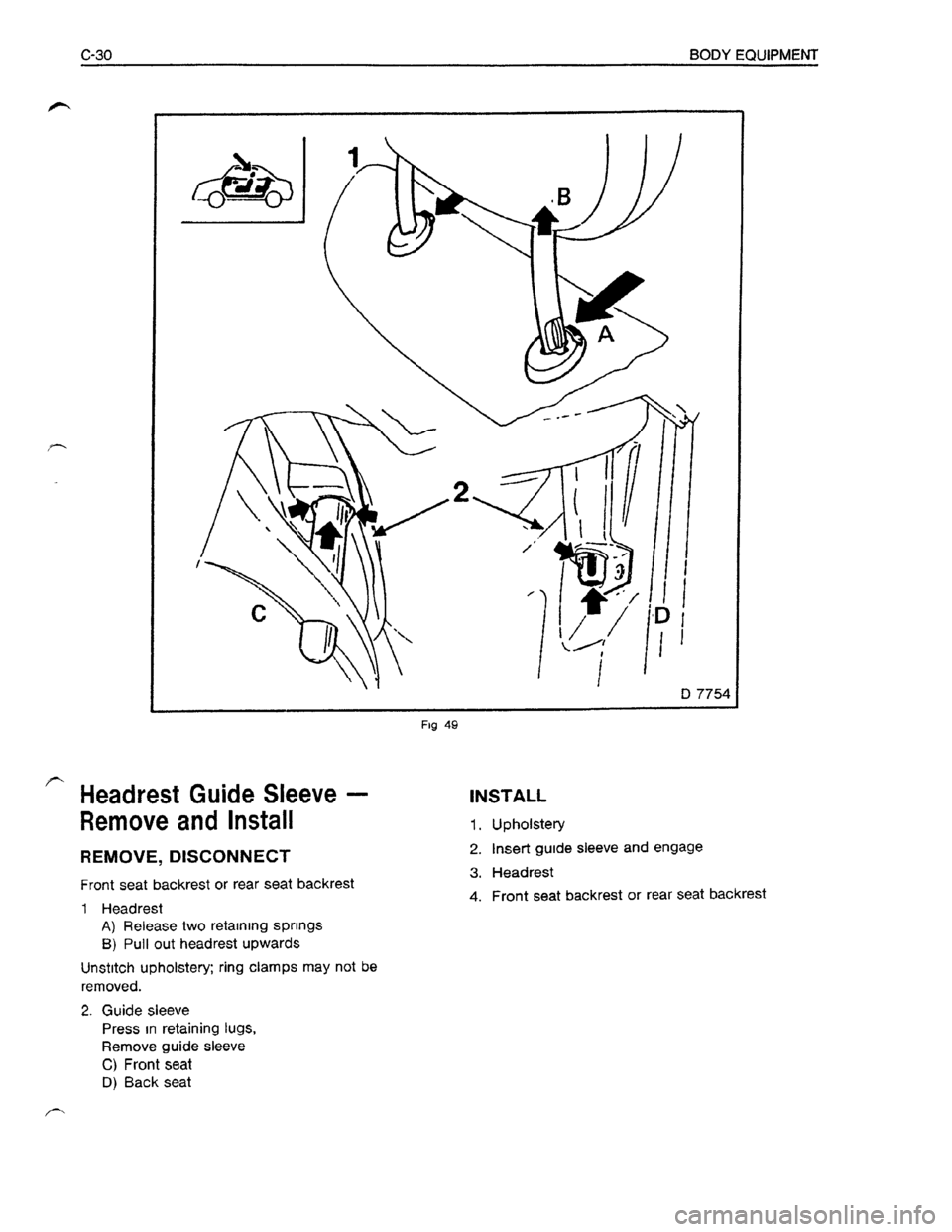 OPEL KADETT 1991  Electronic Workshop Manual Downloaded from www.Manualslib.com manuals search engine   