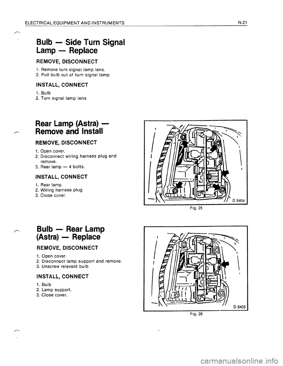 OPEL KADETT 1991  Electronic Workshop Manual Downloaded from www.Manualslib.com manuals search engine   