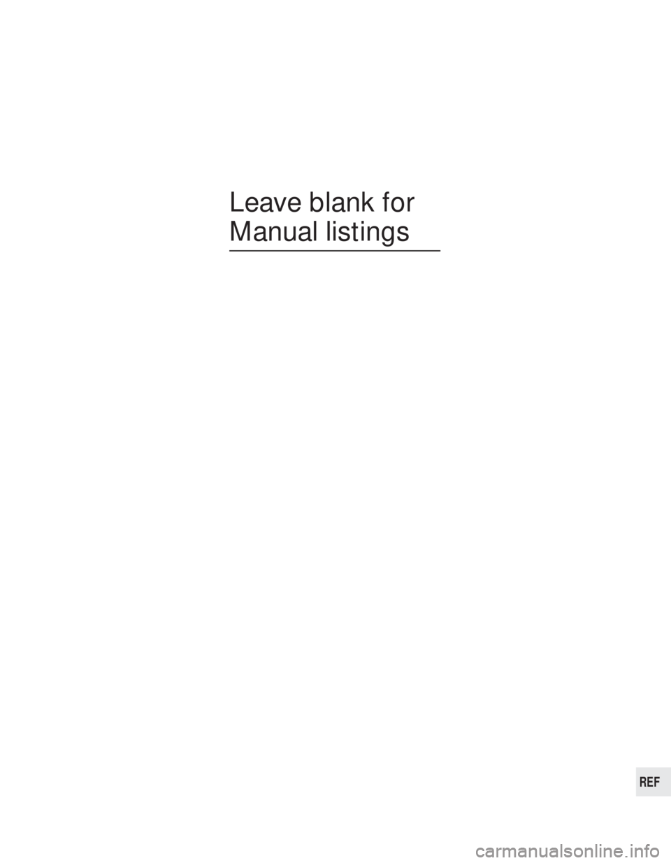 OPEL VECTRA 1988  Service Repair Manual REF
Leave blank for
Manual listings 