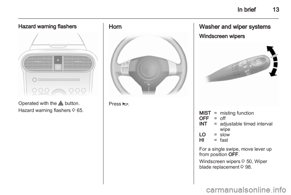 OPEL AGILA 2010  Owners Manual 