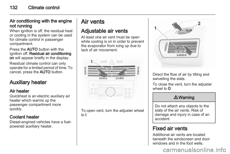 OPEL ASTRA TWINTOP 2011  Owners Manual 