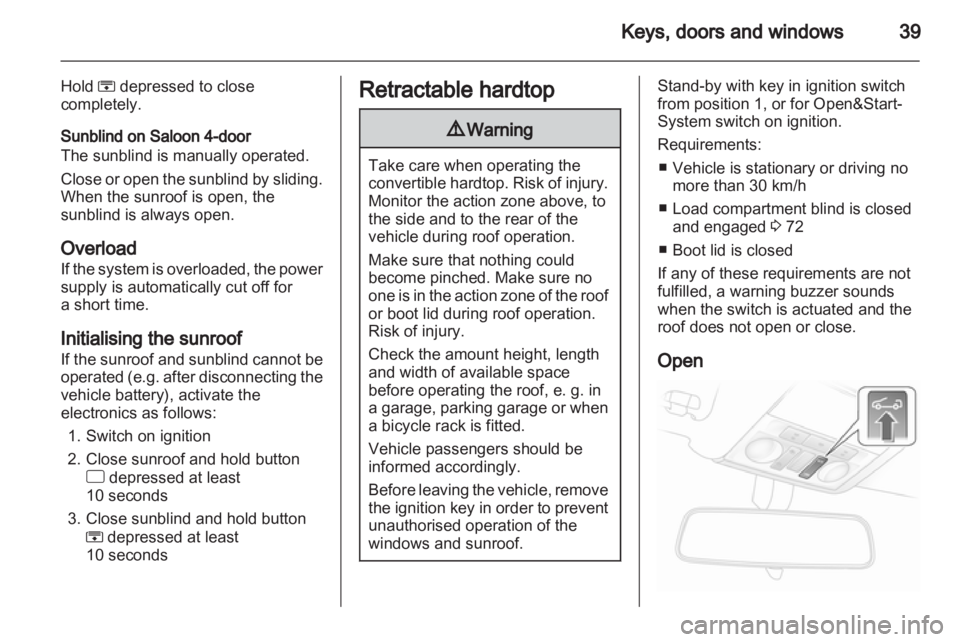 OPEL ASTRA TWINTOP 2011  Owners Manual 