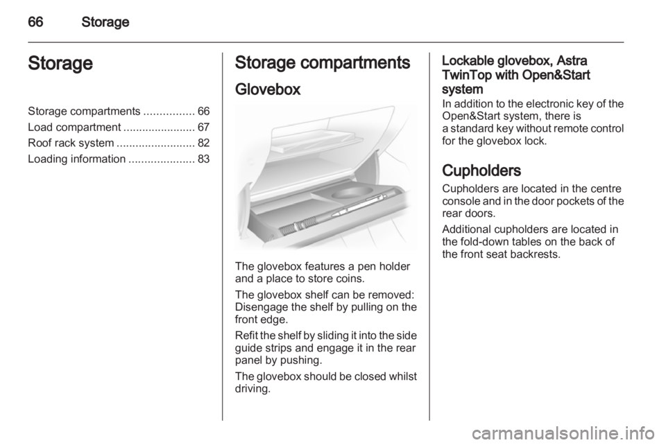 OPEL ASTRA TWINTOP 2011  Owners Manual 