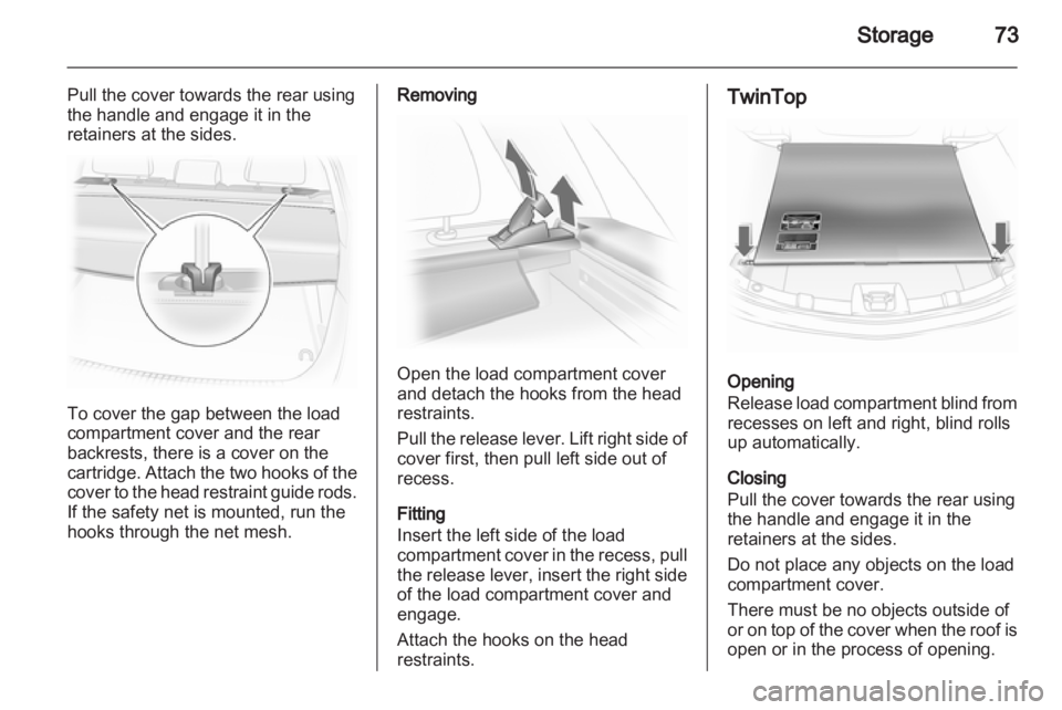 OPEL ASTRA TWINTOP 2011  Owners Manual 