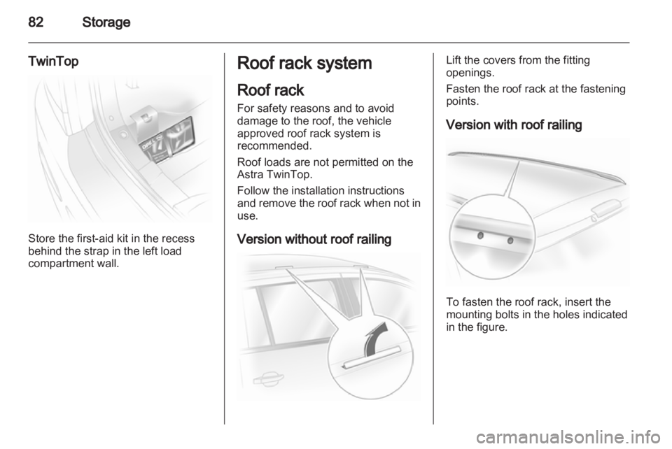 OPEL ASTRA TWINTOP 2011  Owners Manual 