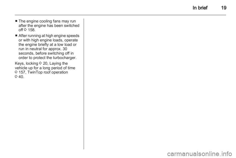 OPEL ASTRA TWINTOP 2010  Owners Manual 