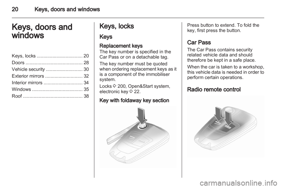OPEL ASTRA TWINTOP 2010  Owners Manual 
