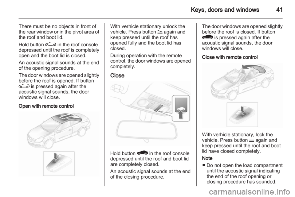 OPEL ASTRA TWINTOP 2010  Owners Manual 