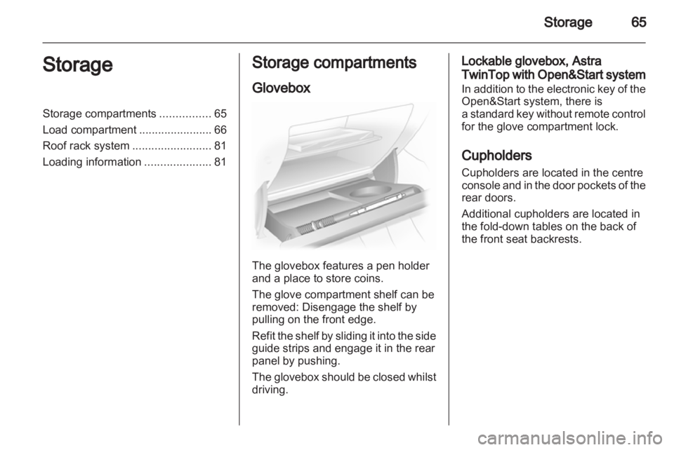 OPEL ASTRA TWINTOP 2010  Owners Manual 