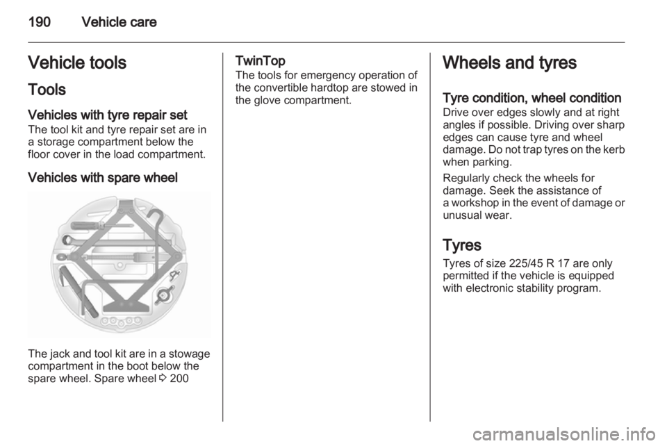 OPEL ASTRA TWINTOP 2012  Owners Manual 