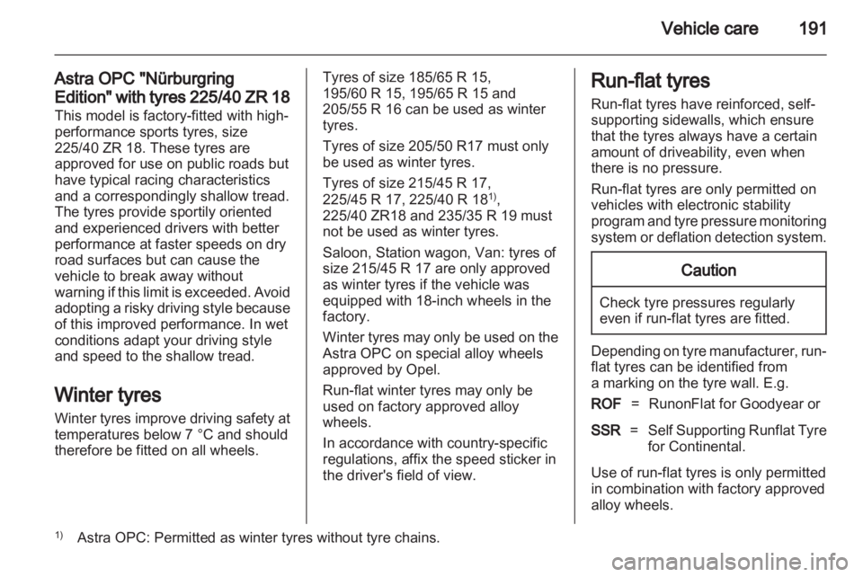 OPEL ASTRA TWINTOP 2012  Owners Manual 