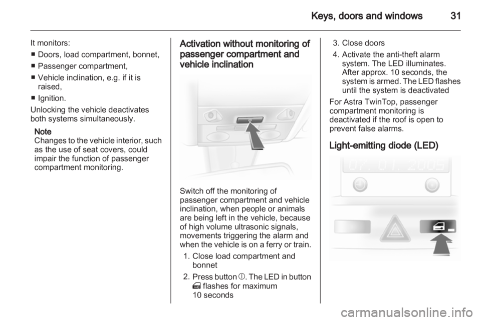 OPEL ASTRA TWINTOP 2012  Owners Manual 