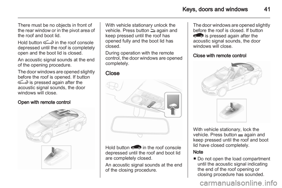 OPEL ASTRA TWINTOP 2012  Owners Manual 