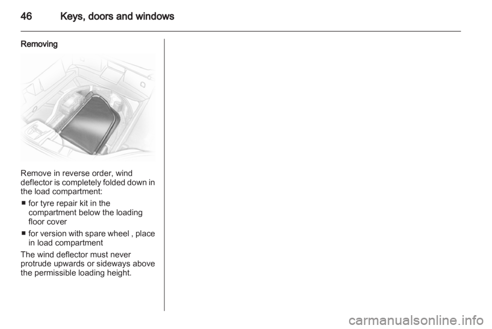 OPEL ASTRA TWINTOP 2012  Owners Manual 