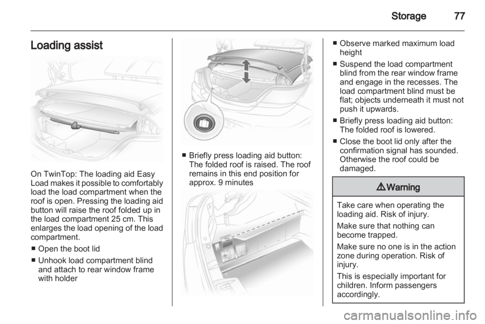 OPEL ASTRA TWINTOP 2012  Owners Manual 