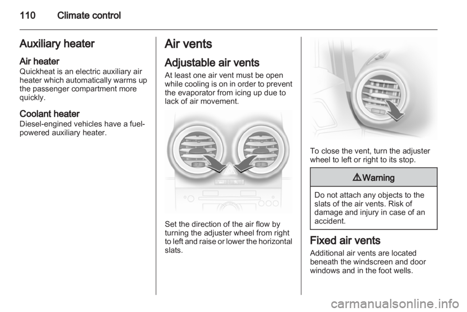 OPEL CORSA 2014  Owners Manual 