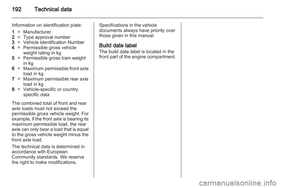 OPEL CORSA 2014  Owners Manual 