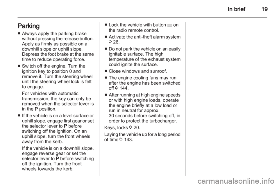 OPEL CORSA 2014  Owners Manual 