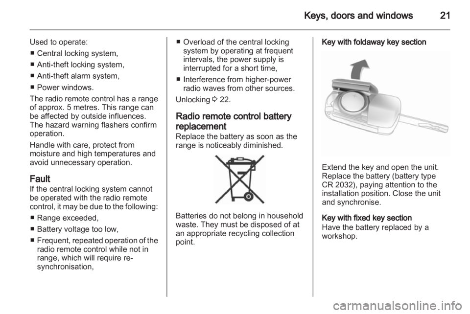 OPEL CORSA 2014  Owners Manual 