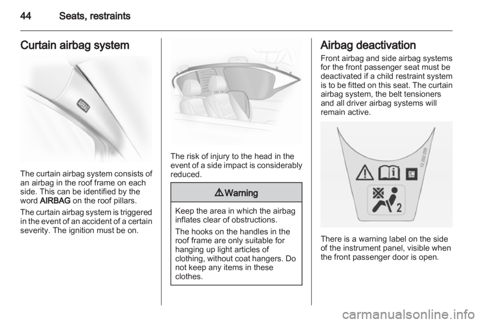 OPEL CORSA 2014  Owners Manual 
