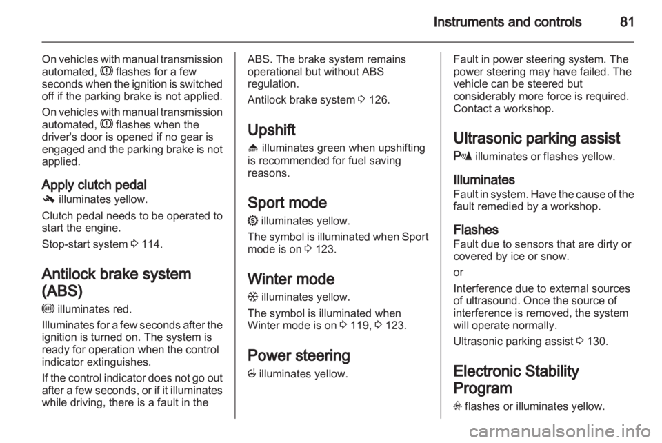 OPEL CORSA 2014  Owners Manual 