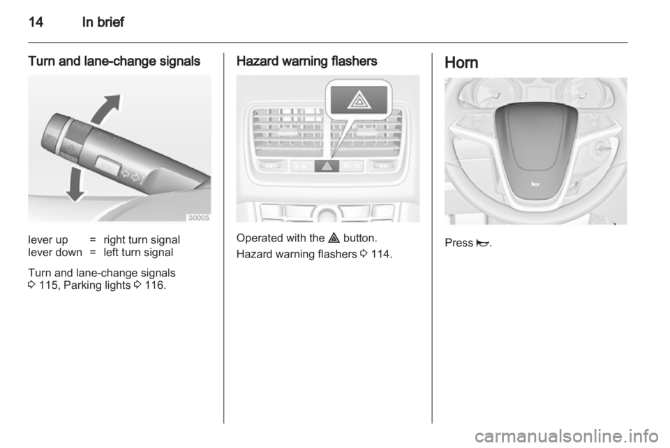 OPEL MERIVA 2014  Owners Manual 