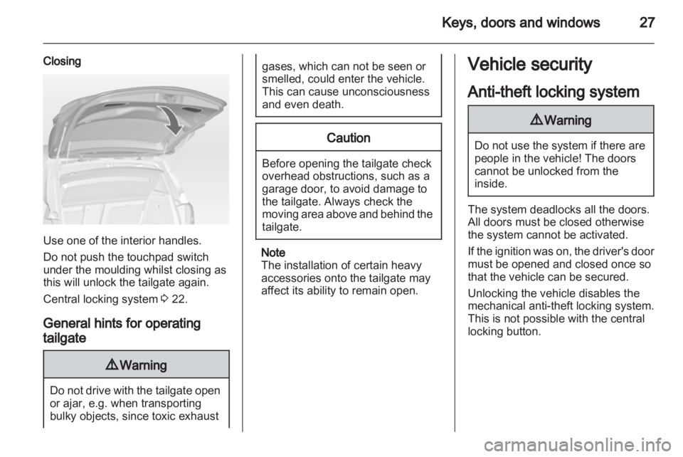 OPEL MERIVA 2014  Owners Manual 