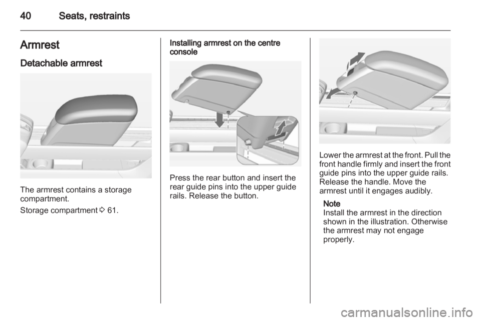 OPEL MERIVA 2014  Owners Manual 