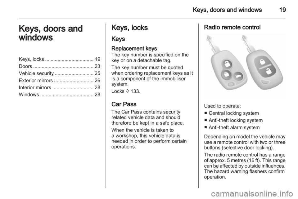 OPEL VIVARO 2010  Owners Manual 