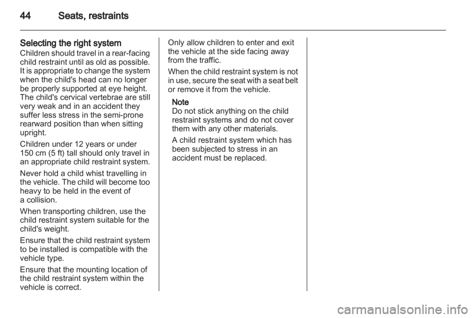 OPEL VIVARO 2010  Owners Manual 