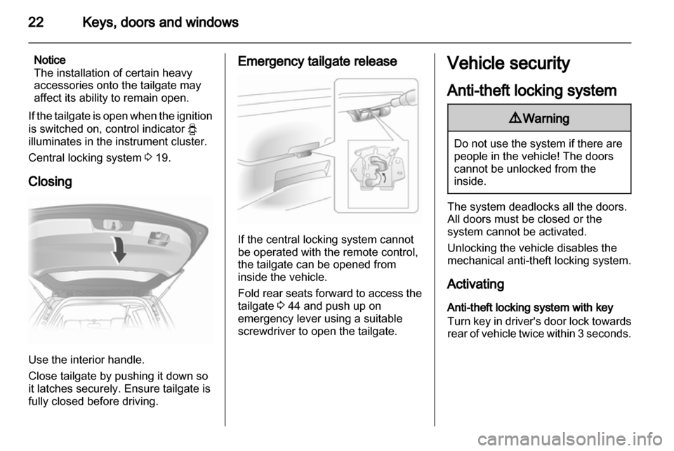 VAUXHALL AGILA 2011  Owners Manual 