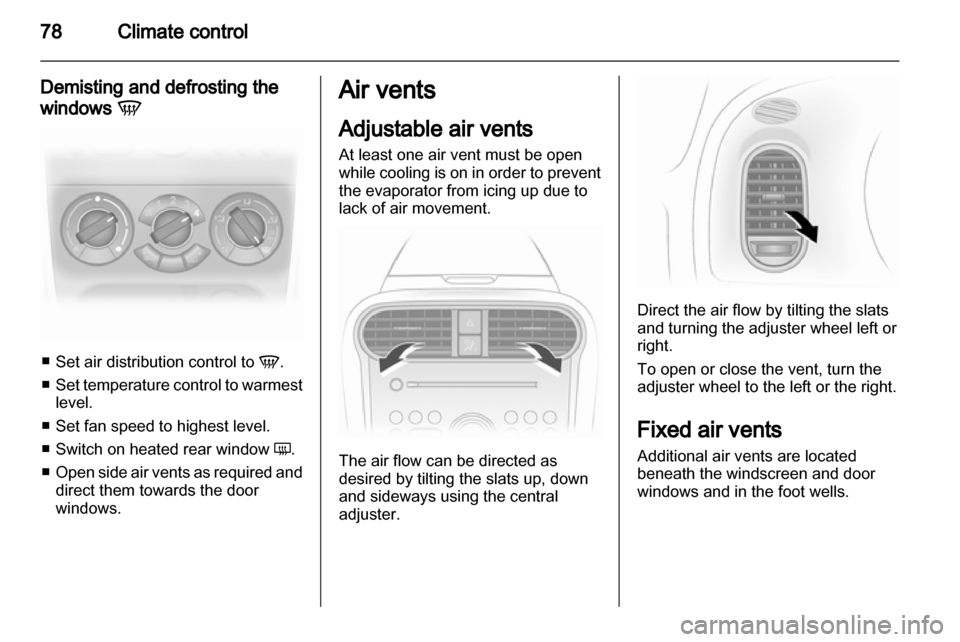 VAUXHALL AGILA 2011  Owners Manual 