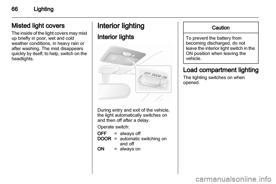 VAUXHALL AGILA 2012  Owners Manual 