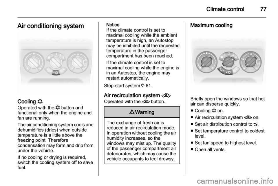 VAUXHALL AGILA 2012  Owners Manual 