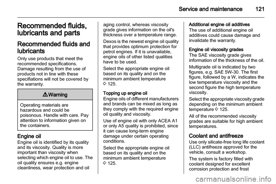 VAUXHALL AGILA 2013  Owners Manual 