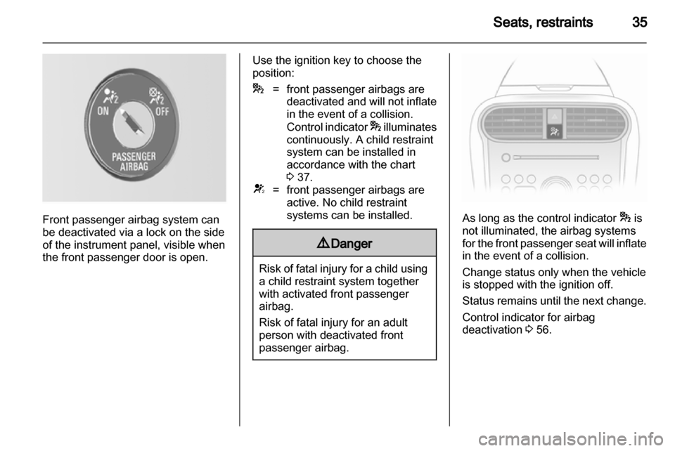 VAUXHALL AGILA 2013  Owners Manual 