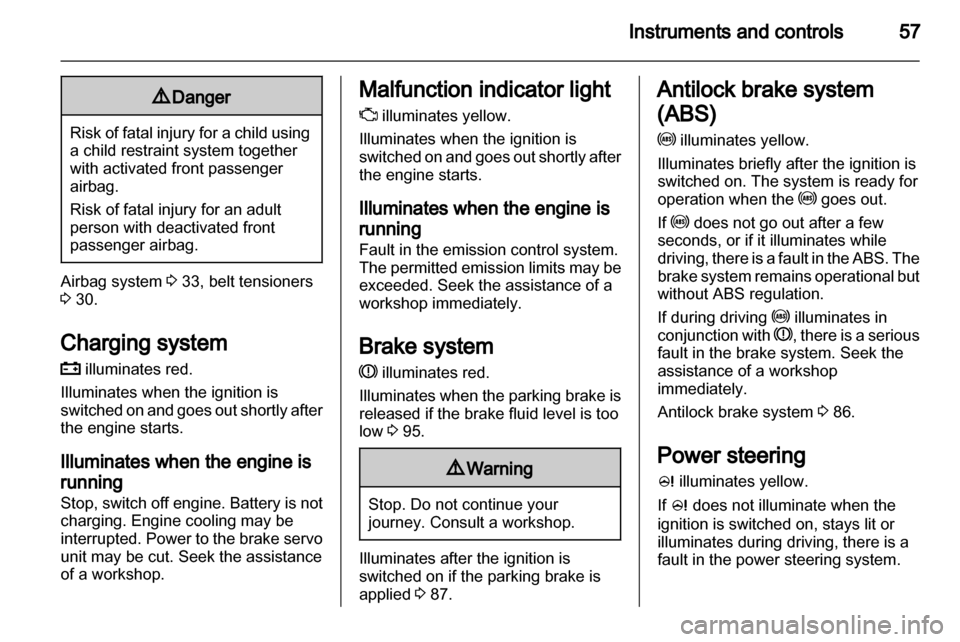 VAUXHALL AGILA 2013  Owners Manual 