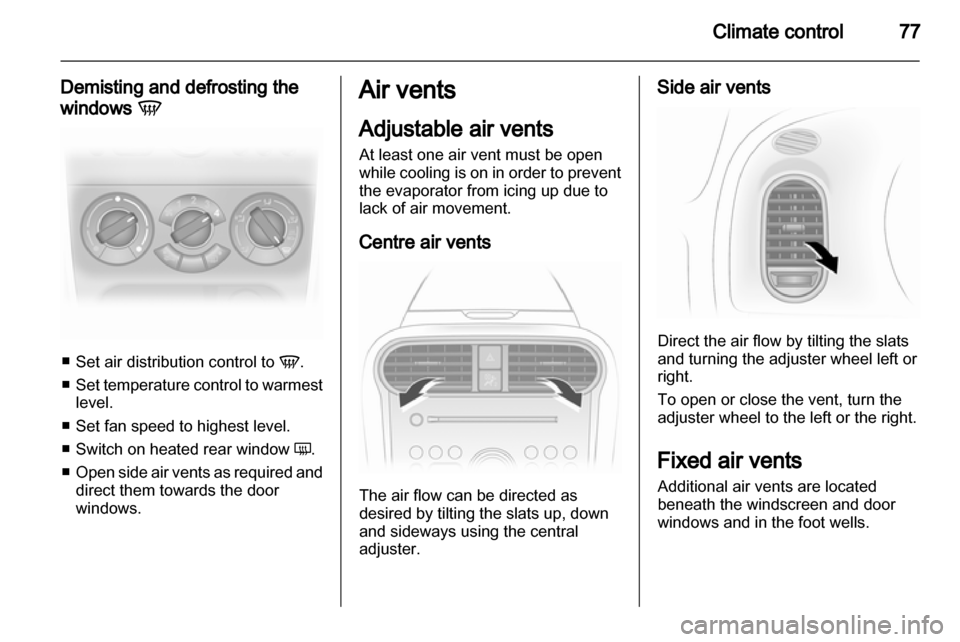 VAUXHALL AGILA 2013  Owners Manual 