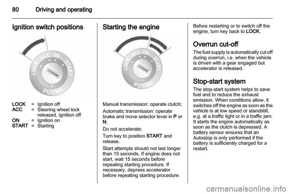 VAUXHALL AGILA 2013  Owners Manual 