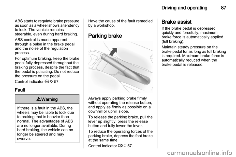 VAUXHALL AGILA 2013  Owners Manual 