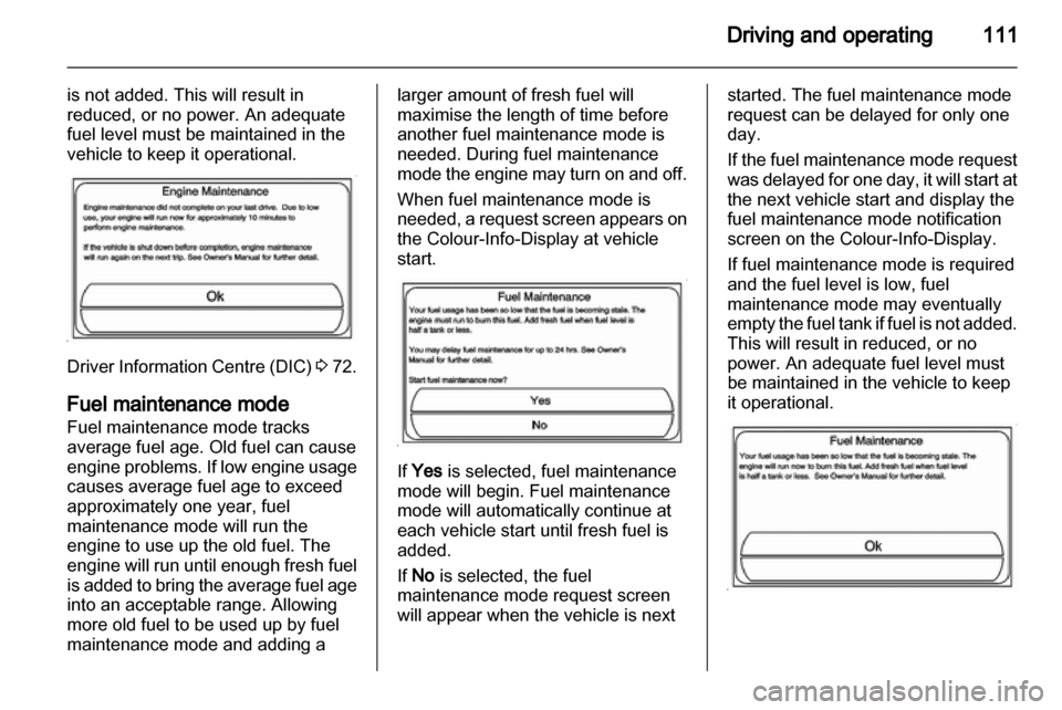 VAUXHALL AMPERA 2012  Owners Manual 