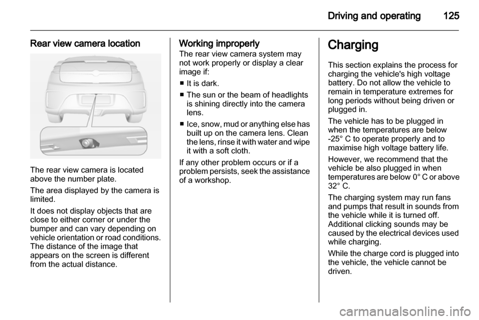 VAUXHALL AMPERA 2012  Owners Manual 