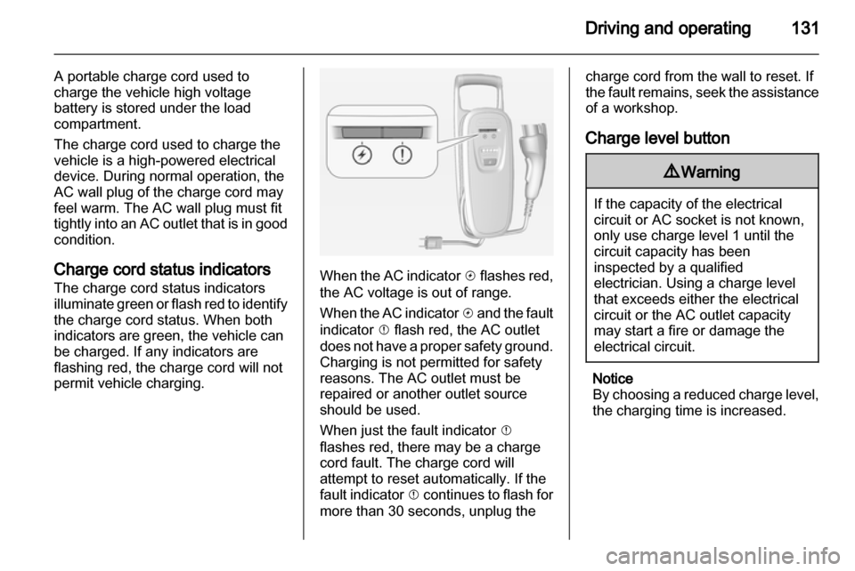 VAUXHALL AMPERA 2012  Owners Manual 
