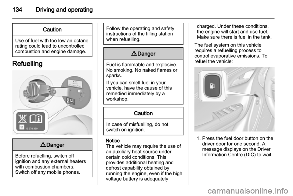 VAUXHALL AMPERA 2012  Owners Manual 