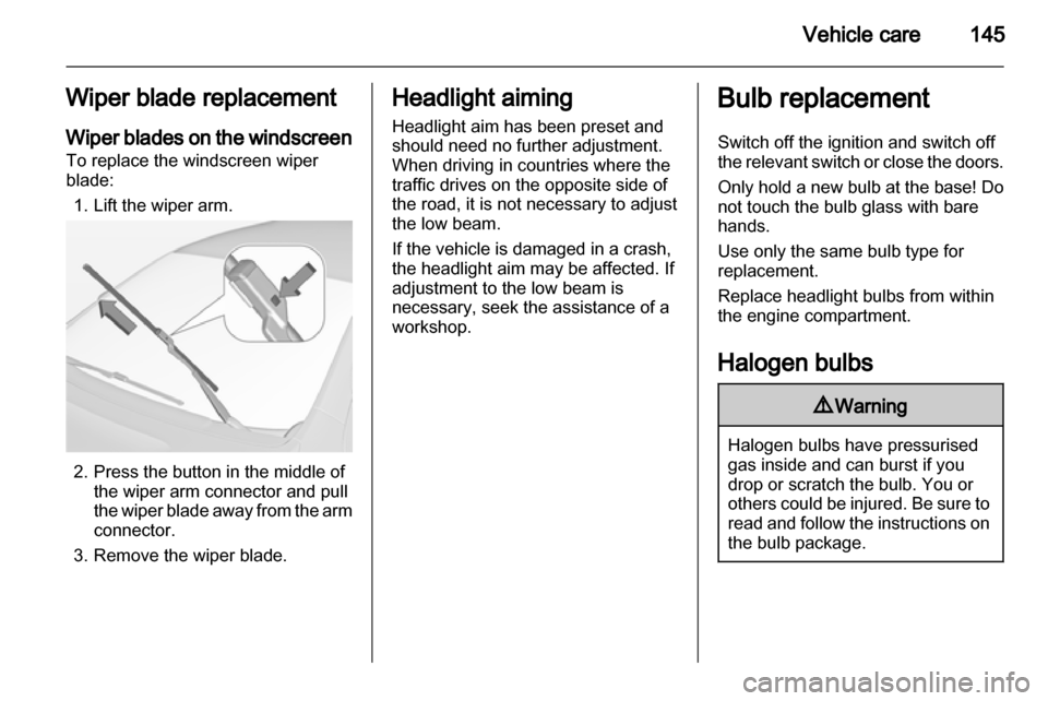 VAUXHALL AMPERA 2012  Owners Manual 