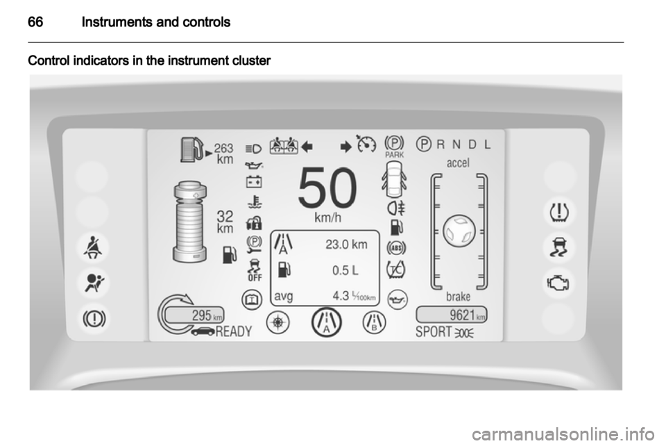VAUXHALL AMPERA 2012  Owners Manual 