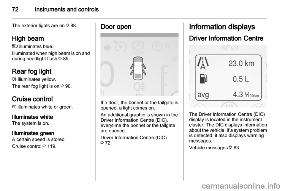 VAUXHALL AMPERA 2012  Owners Manual 
